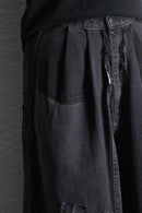 ''Re:make''black wide pants