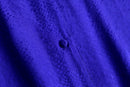 vivid purple python design silk open collar shirt