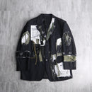 "Re:make" patchwork design tailored jacket