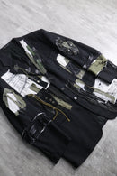 "Re:make" patchwork design tailored jacket