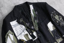 "Re:make" patchwork design tailored jacket