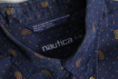 “NAUTICA” paisley pattern B.D shirt