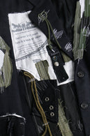 "Re:make" patchwork design tailored jacket