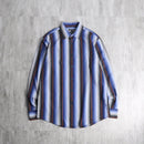 shadow stripe cotton loose shirt