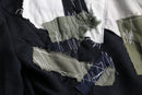 "Re:make" patchwork design tailored jacket