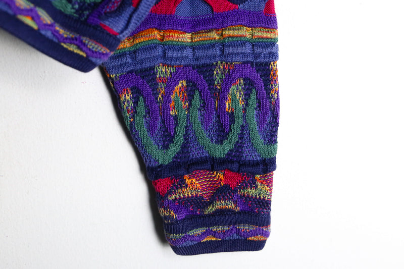 “TUNDRA” purple base 3D design knit