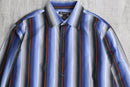 shadow stripe cotton loose shirt