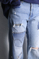 “Re:make” pocket design wide flare pants