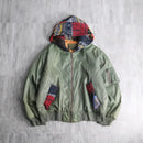 "Re:make"knit layered MA-1
