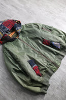 "Re:make"knit layered MA-1