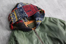 "Re:make"knit layered MA-1