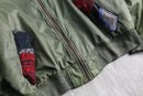 "Re:make"knit layered MA-1