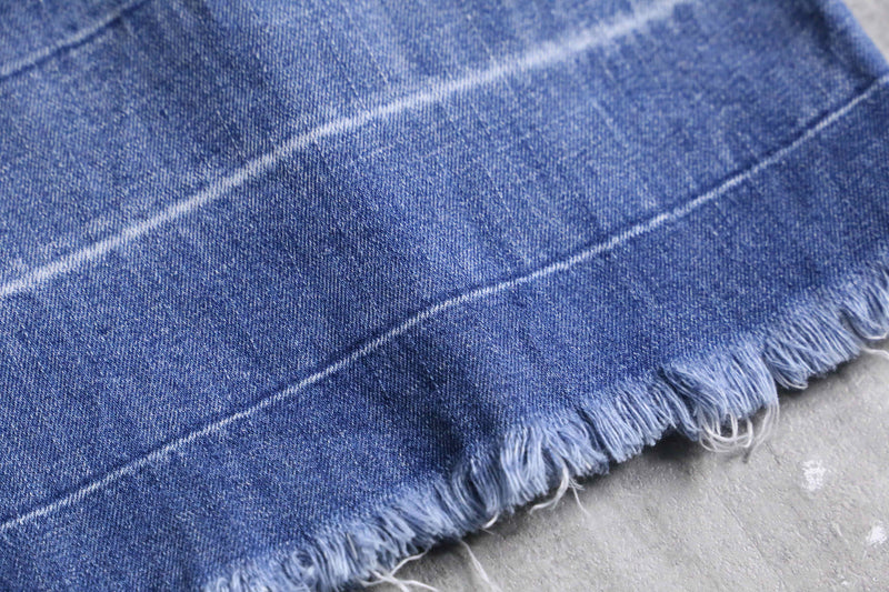 fade damage denim cutting cropped pants