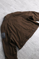"Re:make" leather patchwork cropped jacket