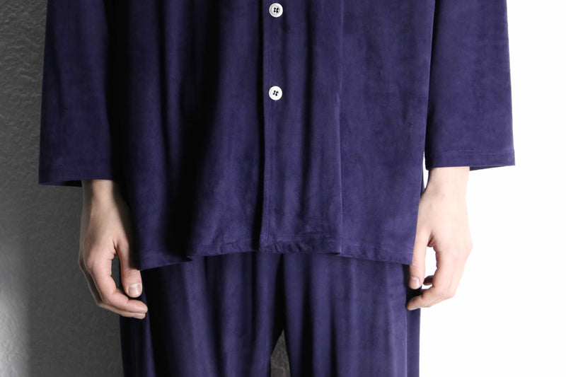 ”CHICO’S” purple color fake suede shirts set up