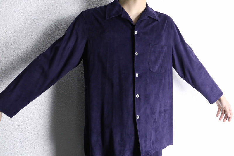 ”CHICO’S” purple color fake suede shirts set up