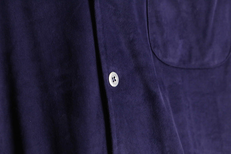 ”CHICO’S” purple color fake suede shirts set up