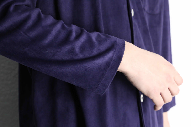 ”CHICO’S” purple color fake suede shirts set up