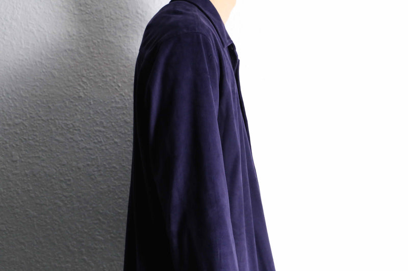 ”CHICO’S” purple color fake suede shirts set up