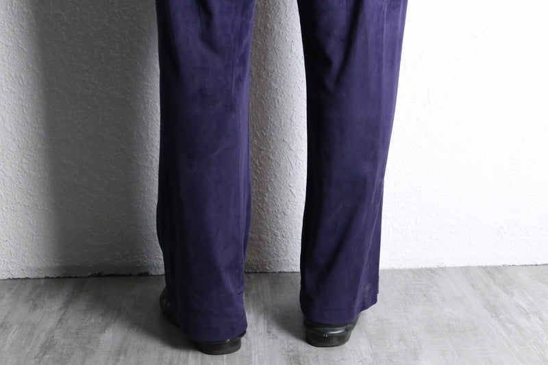 ”CHICO’S” purple color fake suede shirts set up