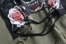 "Re:make" military damage×skull patchwork parka