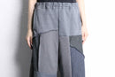 ''Re:make''patchwork wide sweat pants