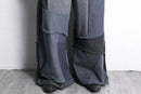 ''Re:make''patchwork wide sweat pants