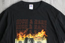 black money burn graphic tee