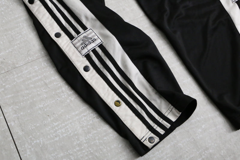 90's "adidas" snap button track pants