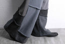 ''Re:make''patchwork wide sweat pants