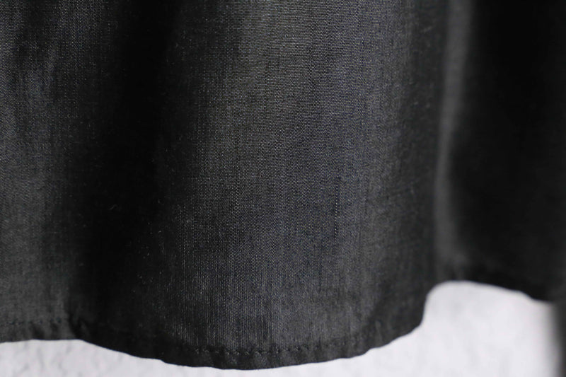 “EMPORIO ARMANI”mixed fabric charcoal  gray shirt jacket