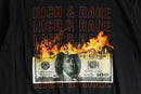black money burn graphic tee