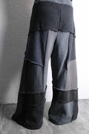 ''Re:make''patchwork wide sweat pants