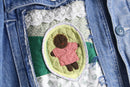 "Re:make" vintage fabric patchwork denim jacket