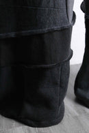 ''Re:make''patchwork wide sweat pants