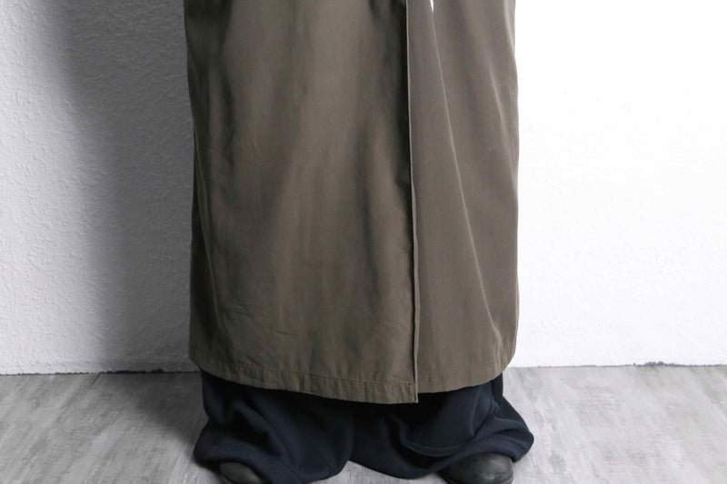 ''Re:make''denim patchwork long coat
