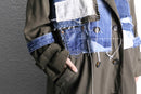 ''Re:make''denim patchwork long coat