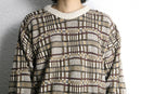“St.John’s Bay” geometric pattern jacquard knit