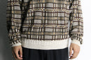 “St.John’s Bay” geometric pattern jacquard knit