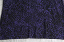 "chico's" purple leopard drape rayon L/S tee
