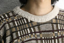 “St.John’s Bay” geometric pattern jacquard knit