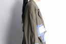 ''Re:make''denim patchwork long coat