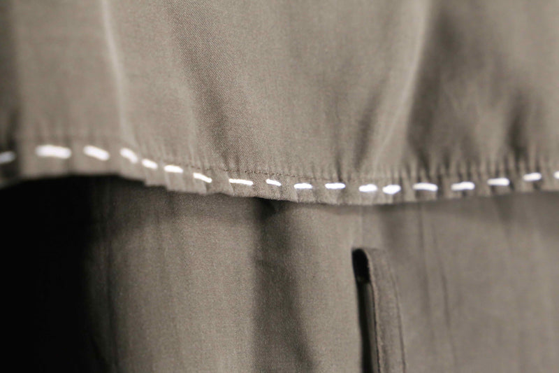 ''Re:make''denim patchwork long coat