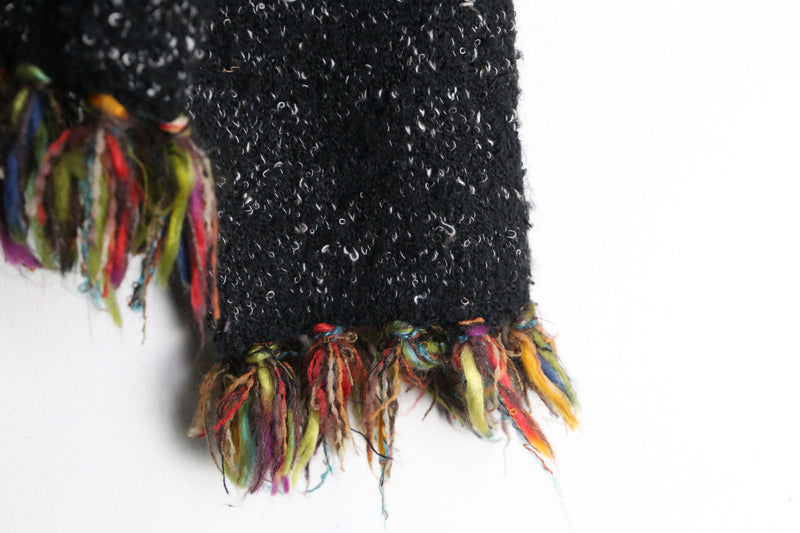 "CHICO'S" nep design fringe knit