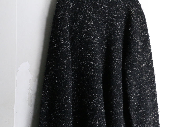 "CHICO'S" nep design fringe knit