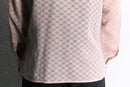 sheer mesh long point collar shirt