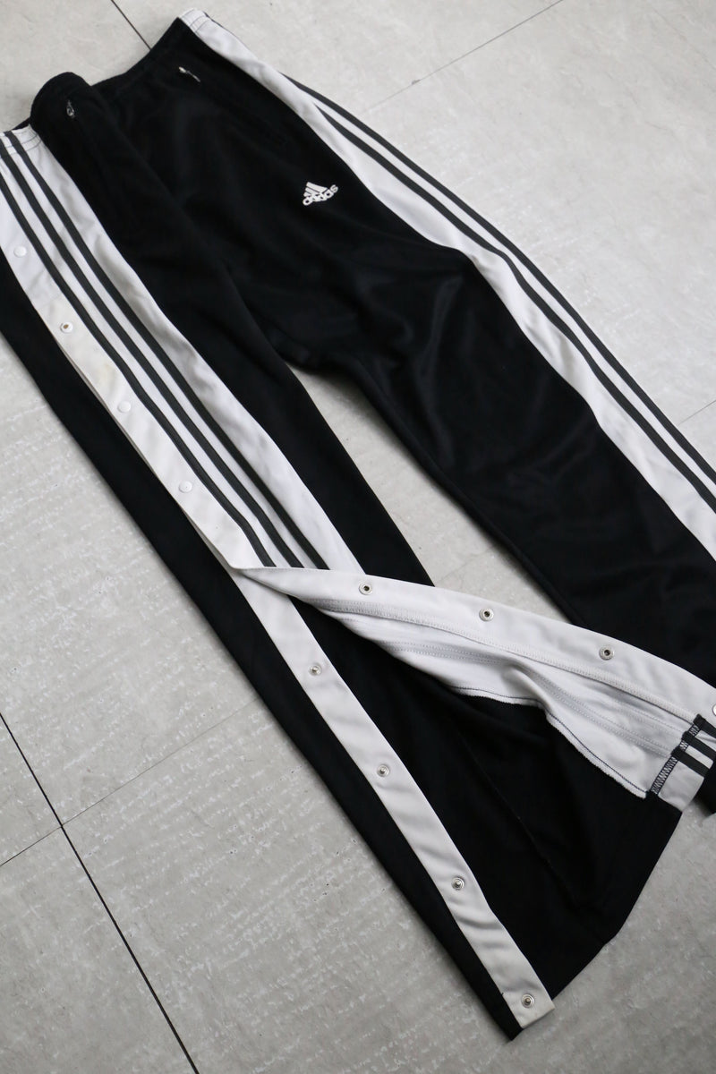 "adidas" snap button track pants