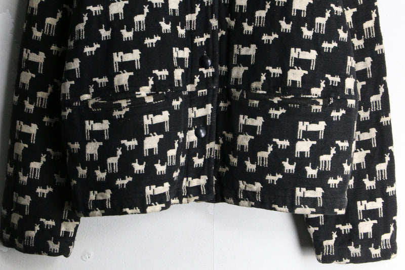 "CHICO'S" animal design gobelin jacket