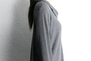soft waffle loose neck pullover
