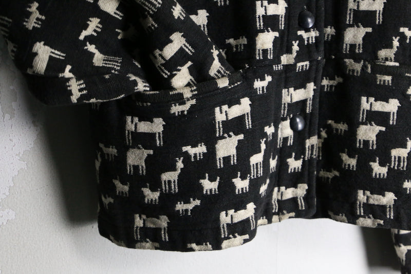 "CHICO'S" animal design gobelin jacket